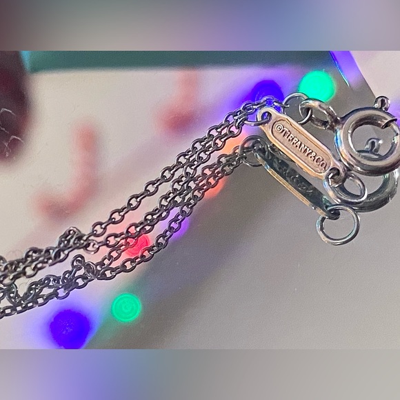 Tiffany and Co. Tiffany Blue Paint Splatter Pendant & Chain (Retired) - Picture 5 of 10